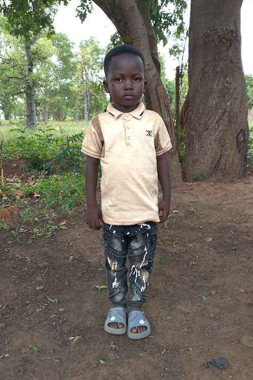 An unsponsored boy named Jehudiel from Burkina Faso who lives in an AIDS-affected area, is vulnerable to exploitation and has waited 598 days for a sponsor.