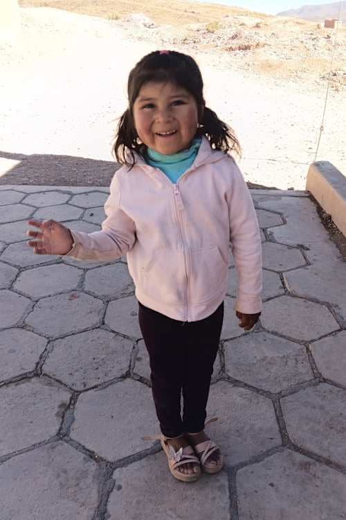 An unsponsored girl named Luz from Bolivia who has waited 598 days for a sponsor.