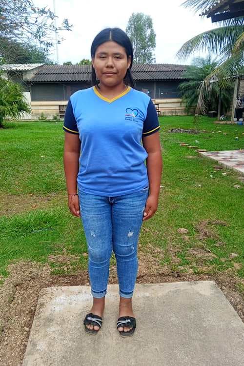 An unsponsored girl named Shirley Grisel from Bolivia who has waited 506 days for a sponsor.