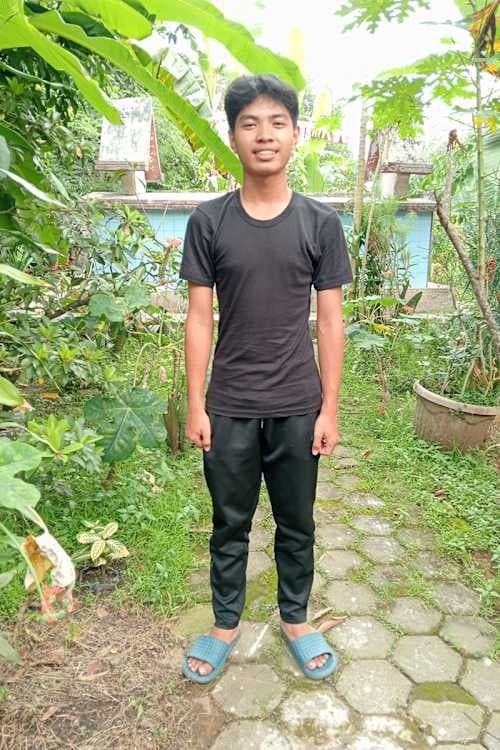 An unsponsored boy named Samuel from Indonesia who has waited 81 days for a sponsor.