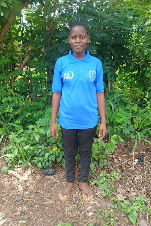 An unsponsored girl named Esther from Togo who lives in an AIDS-affected area, is vulnerable to exploitation and has waited 232 days for a sponsor.