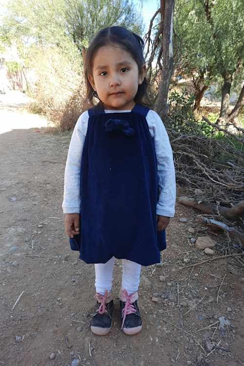 An unsponsored girl named Arely from Bolivia who has waited 607 days for a sponsor.