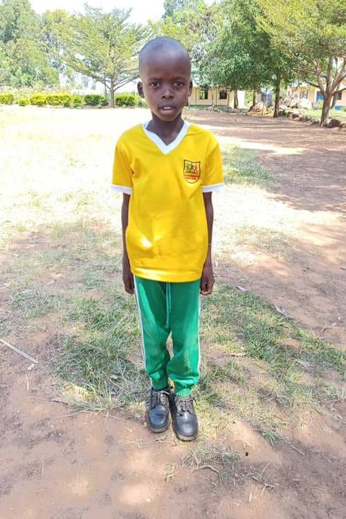 An unsponsored boy named Nicholas from Kenya who lives in an AIDS-affected area and has waited 625 days for a sponsor.