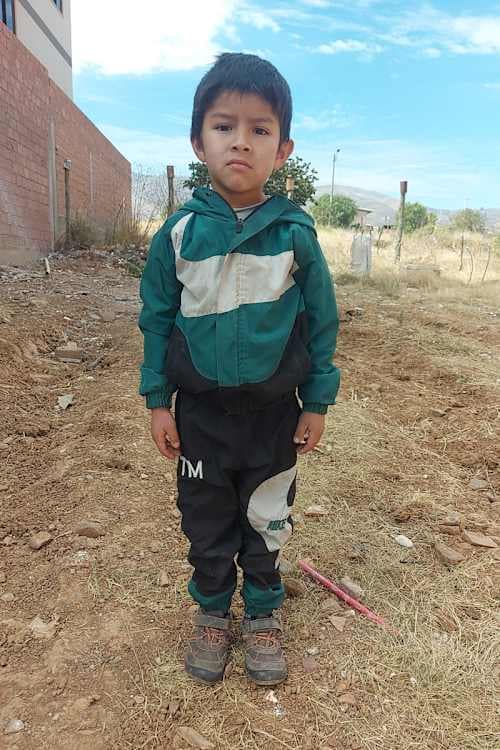 An unsponsored boy named Derek from Bolivia who has waited 612 days for a sponsor.
