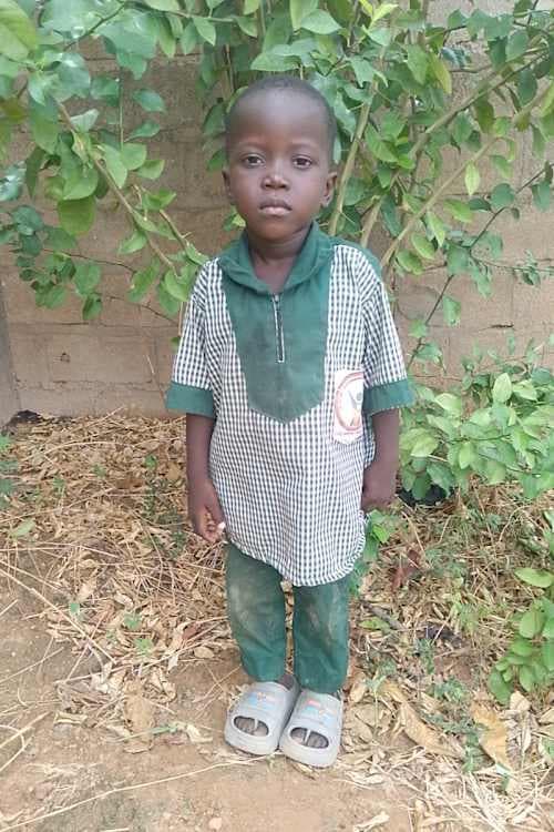 An unsponsored boy named Waliou from Burkina Faso who lives in an AIDS-affected area, is vulnerable to exploitation and has waited 616 days for a sponsor.