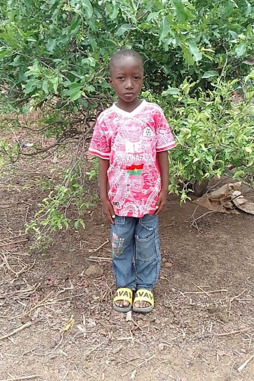 An unsponsored boy named Elise from Burkina Faso who lives in an AIDS-affected area, is vulnerable to exploitation and has waited 609 days for a sponsor.