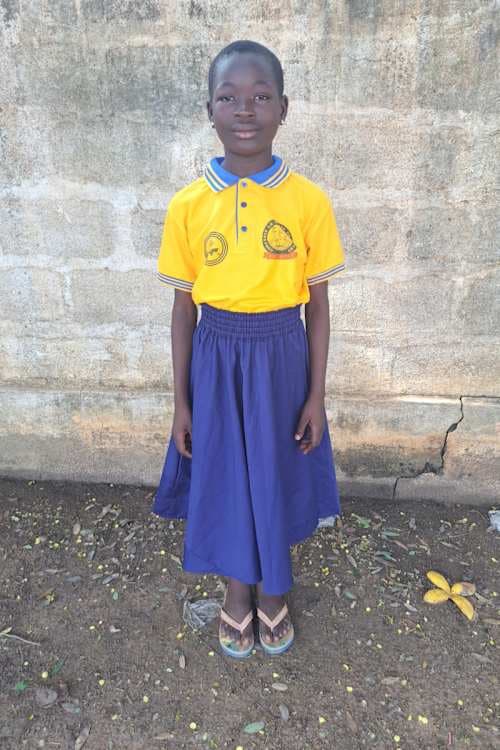 An unsponsored girl named Elise from Togo who lives in an AIDS-affected area, is vulnerable to exploitation and has waited 172 days for a sponsor.