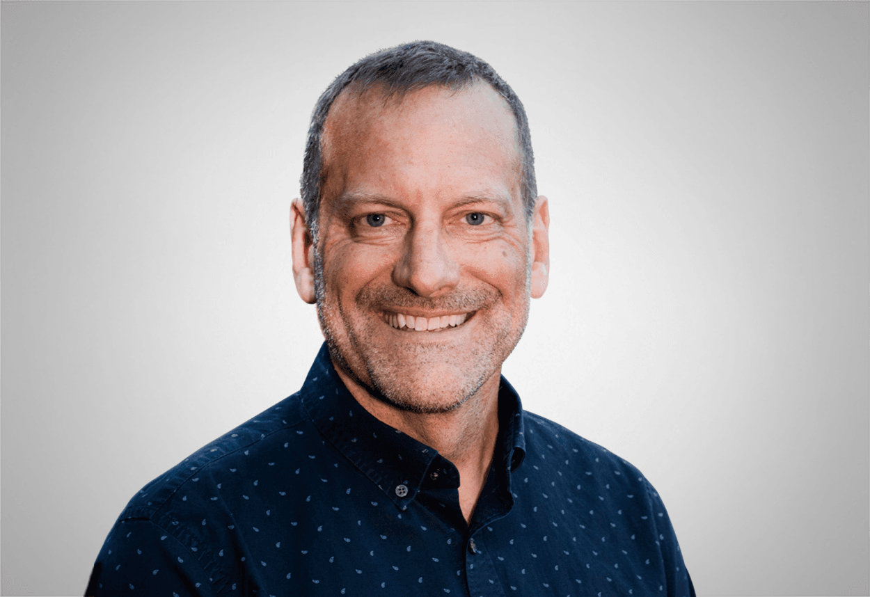 Smiling portrait of Steve Jones.