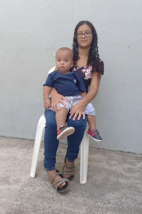 An unsponsored boy named Henzo Gabriel from Brazil who has waited 608 days for a sponsor.