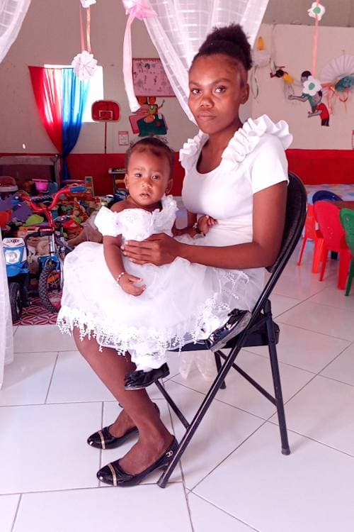 An unsponsored girl named Shaina Stweesy from Haiti who is vulnerable to exploitation and has waited 596 days for a sponsor.