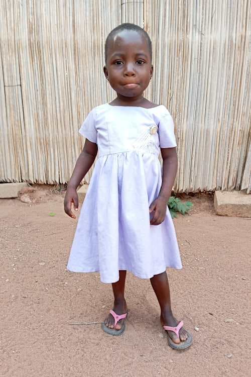 An unsponsored girl named Adele from Togo who lives in an AIDS-affected area, is vulnerable to exploitation and has waited 533 days for a sponsor.