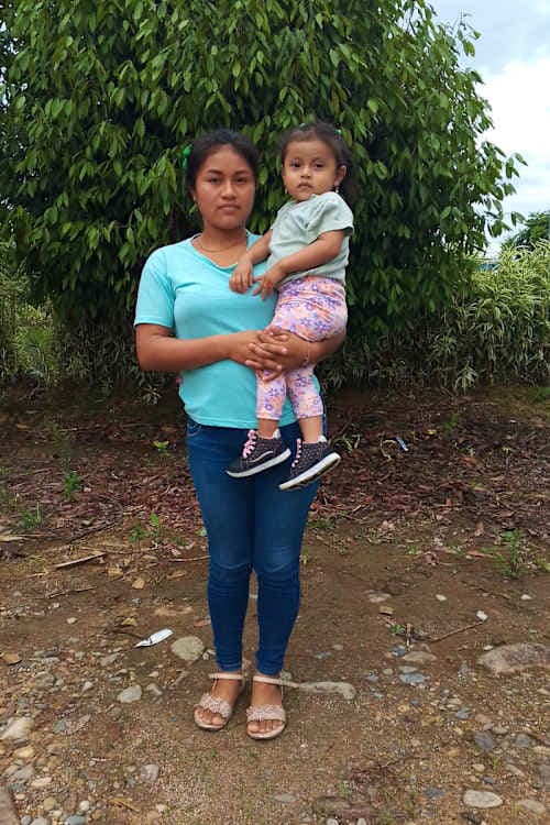 An unsponsored girl named Genesis from Ecuador who has waited 573 days for a sponsor.