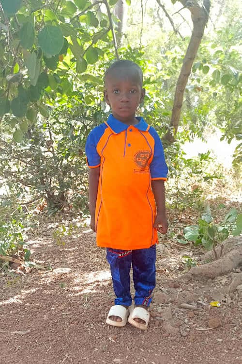 An unsponsored boy named Nephtalie from Burkina Faso who lives in an AIDS-affected area, is vulnerable to exploitation and has waited 474 days for a sponsor.