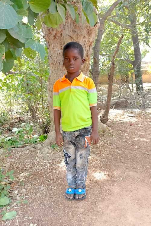 An unsponsored boy named Gedeon from Burkina Faso who lives in an AIDS-affected area, is vulnerable to exploitation and has waited 500 days for a sponsor.