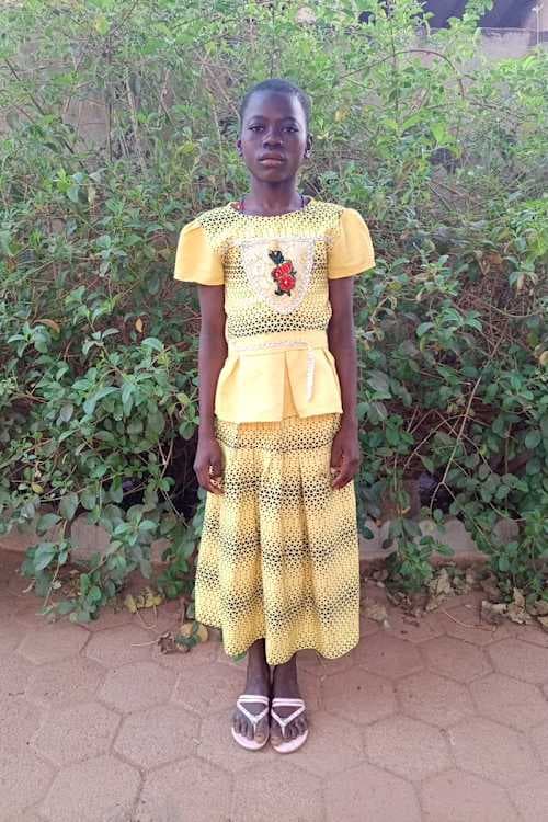An unsponsored girl named Elisabeth from Burkina Faso who lives in an AIDS-affected area, is vulnerable to exploitation and has waited 497 days for a sponsor.