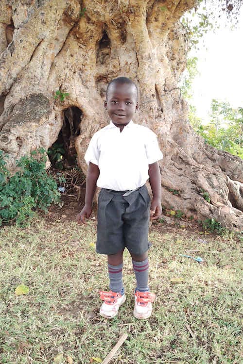 An unsponsored boy named Jayden from Kenya who lives in an AIDS-affected area and has waited 478 days for a sponsor.