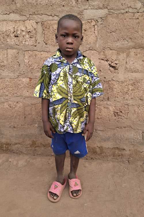 An unsponsored boy named Igor from Togo who lives in an AIDS-affected area, is vulnerable to exploitation and has waited 493 days for a sponsor.