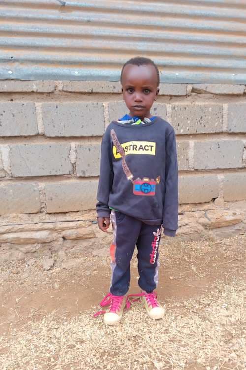 An unsponsored boy named Alfred from Kenya who lives in an AIDS-affected area and has waited 550 days for a sponsor.