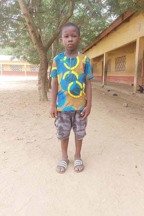 An unsponsored boy named Mawutor from Ghana who lives in an AIDS-affected area and has waited 468 days for a sponsor.