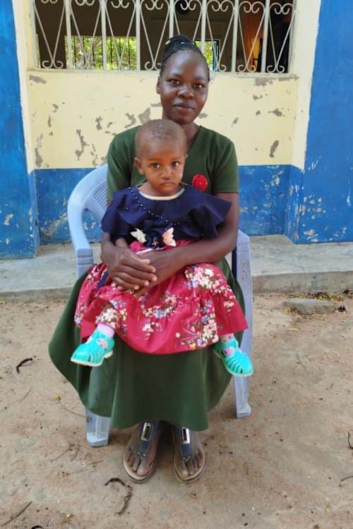 An unsponsored girl named Ndanu from Kenya who lives in an AIDS-affected area and has waited 497 days for a sponsor.