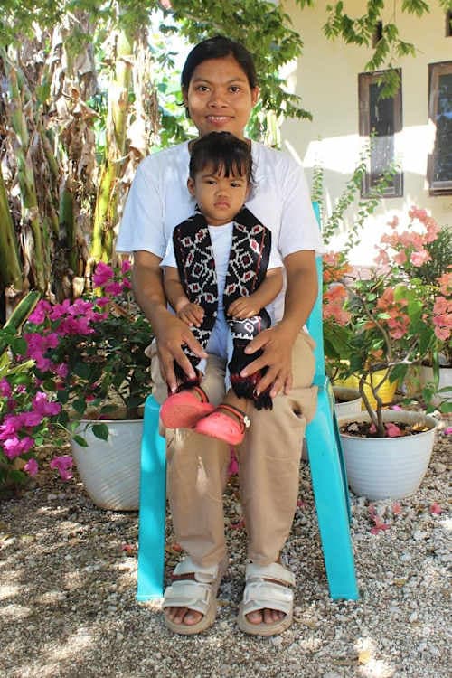 An unsponsored girl named Miguella from Indonesia who has waited 426 days for a sponsor.