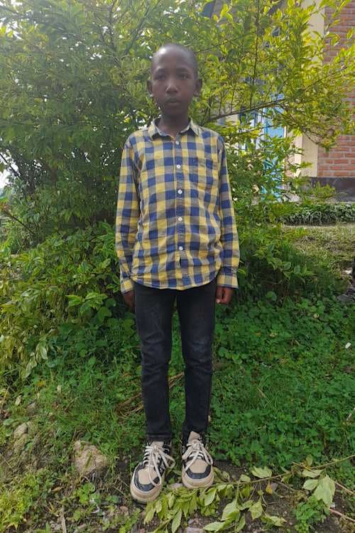 An unsponsored boy named Boy from Rwanda who lives in an AIDS-affected area, is vulnerable to exploitation and has waited 580 days for a sponsor.