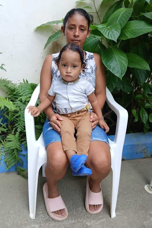 An unsponsored boy named Yiner from Honduras who has waited 523 days for a sponsor.