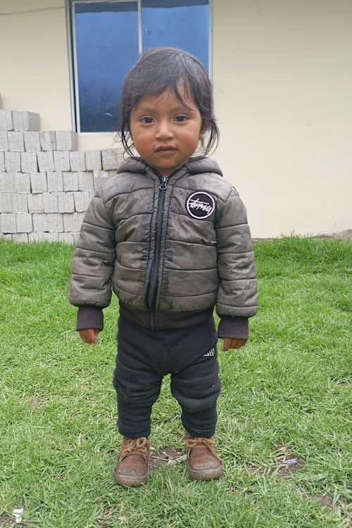 An unsponsored boy named Jhostin from Ecuador who has waited 488 days for a sponsor.
