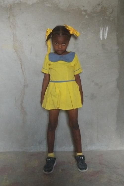 An unsponsored girl named Christelle from Haiti who is vulnerable to exploitation and has waited 431 days for a sponsor.