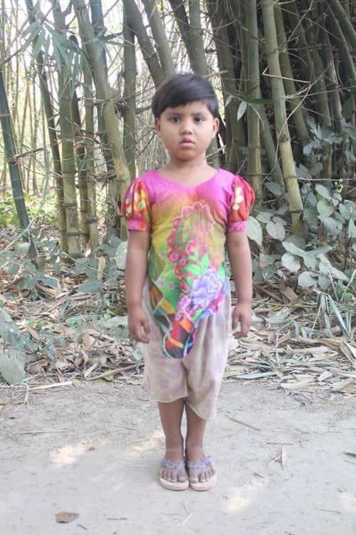 An unsponsored girl named Ananna Rani from Bangladesh who is vulnerable to exploitation and has waited 560 days for a sponsor.