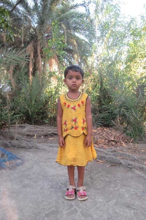 An unsponsored girl named Avantika from Bangladesh who is vulnerable to exploitation and has waited 456 days for a sponsor.