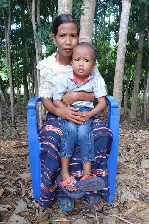 An unsponsored boy named Michael from Indonesia who has waited 490 days for a sponsor.