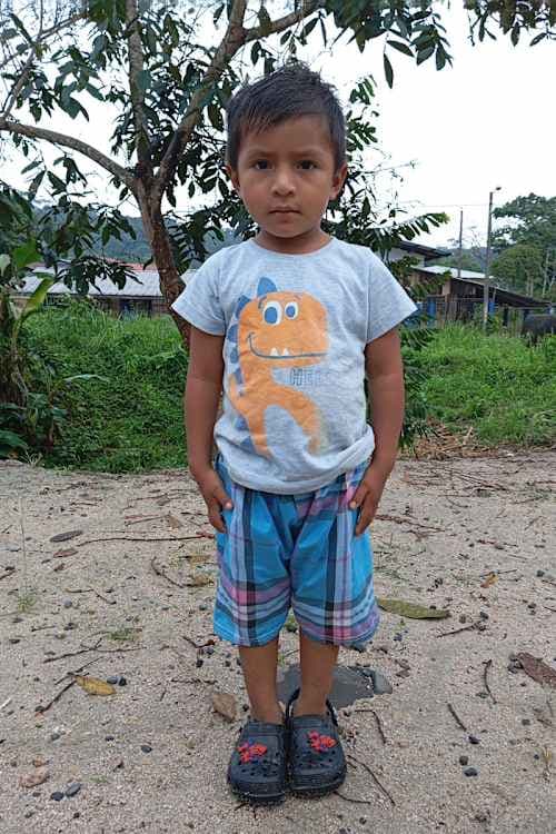 An unsponsored boy named Andrew from Ecuador who has waited 509 days for a sponsor.