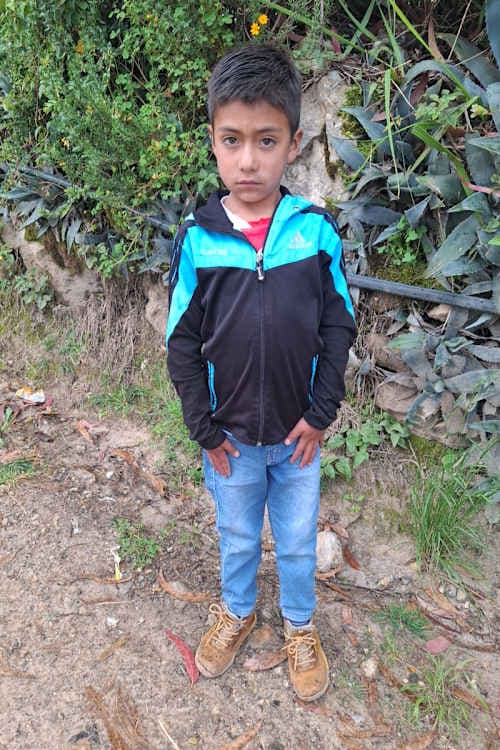 An unsponsored boy named Axel from Peru who has waited 501 days for a sponsor.