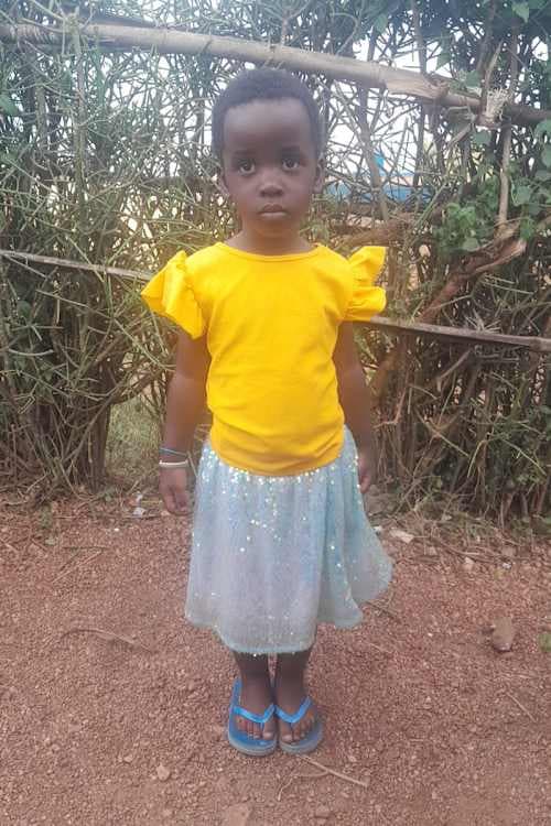 An unsponsored girl named Bijoux from Rwanda who lives in an AIDS-affected area, is vulnerable to exploitation and has waited 454 days for a sponsor.