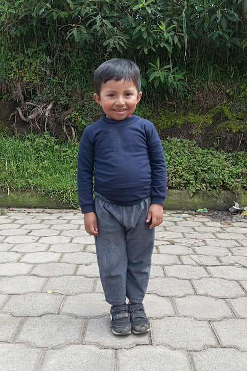 An unsponsored boy named Darkiel from Ecuador who has waited 493 days for a sponsor.
