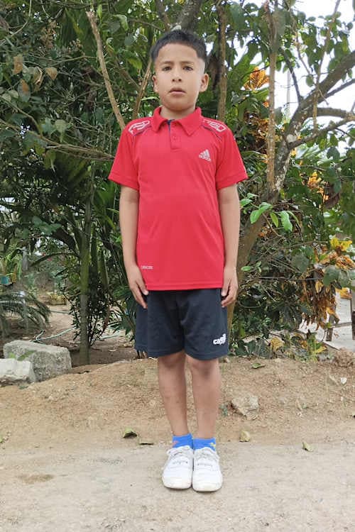 An unsponsored boy named Junior from Ecuador who has waited 544 days for a sponsor.