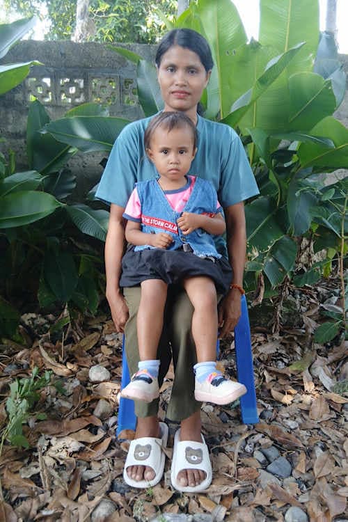 An unsponsored girl named Amora from Indonesia who has waited 492 days for a sponsor.