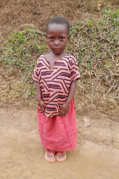 An unsponsored girl named Sandrine from Rwanda who lives in an AIDS-affected area, is vulnerable to exploitation and has waited 420 days for a sponsor.