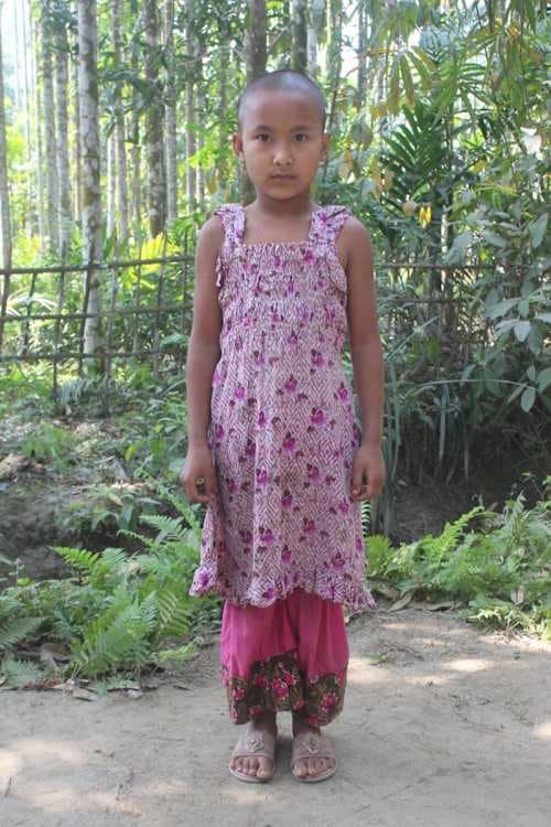 An unsponsored girl named Bisnupriya from Bangladesh who is vulnerable to exploitation and has waited 438 days for a sponsor.