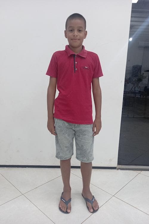 An unsponsored boy named João Gabriel from Brazil who has waited 474 days for a sponsor.