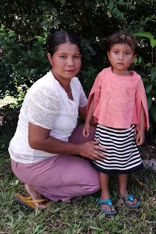 An unsponsored girl named Eslin from Indonesia who has waited 430 days for a sponsor.