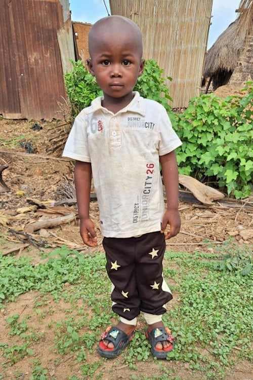 An unsponsored boy named Claude from Togo who lives in an AIDS-affected area, is vulnerable to exploitation and has waited 502 days for a sponsor.