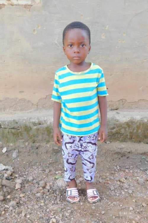 An unsponsored boy named Joachim from Togo who lives in an AIDS-affected area, is vulnerable to exploitation and has waited 413 days for a sponsor.