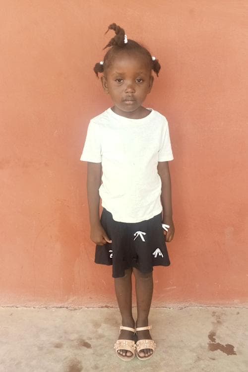 An unsponsored girl named Cepho from Haiti who is vulnerable to exploitation and has waited 417 days for a sponsor.