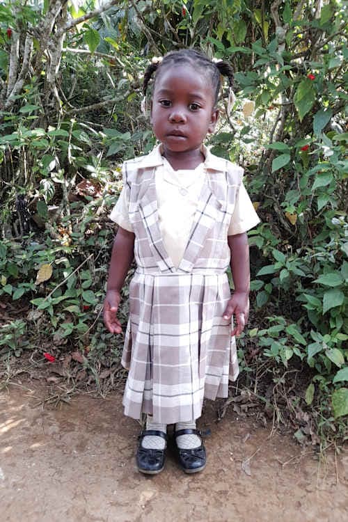 An unsponsored girl named Chachou from Haiti who is vulnerable to exploitation and has waited 458 days for a sponsor.
