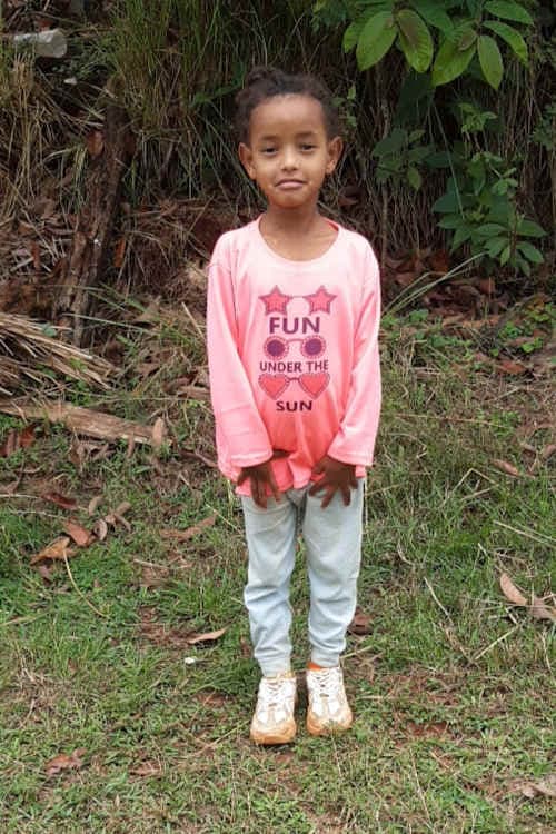An unsponsored girl named Hirut from Ethiopia who lives in an AIDS-affected area, is vulnerable to exploitation and has waited 450 days for a sponsor.
