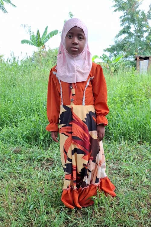 An unsponsored girl named Mudalifati from Tanzania who lives in an AIDS-affected area, is vulnerable to exploitation and has waited 482 days for a sponsor.