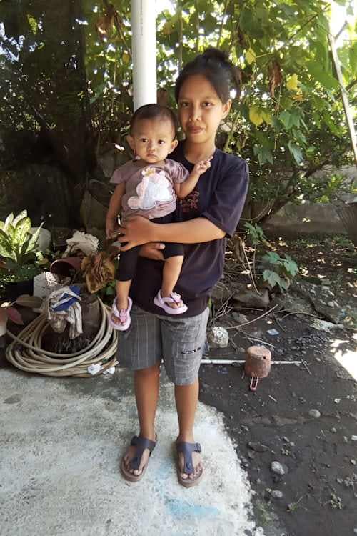 An unsponsored girl named Chloe from Indonesia who has waited 436 days for a sponsor.