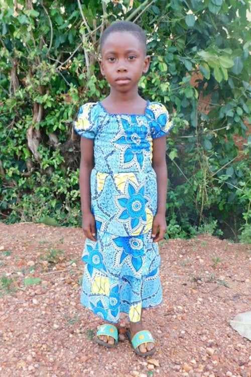 An unsponsored girl named Akossi from Togo who lives in an AIDS-affected area, is vulnerable to exploitation and has waited 400 days for a sponsor.